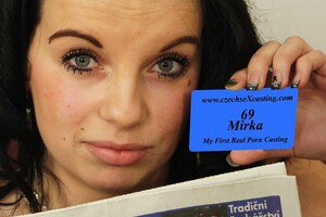 Czech Sex Casting - Mirka at her first porn casting