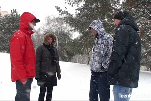 Teen from Bohemia - It looks like she wants a group sex