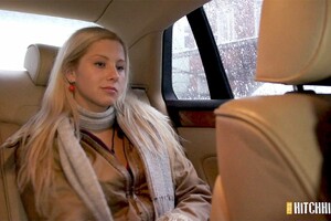 Czech Hitchhikers - Gas station quickie with blonde teen