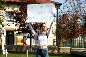 Fuck my pussy, NOT the planet!